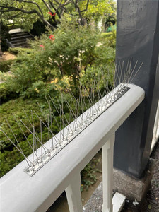 เดือยไล่นกสแตนเลสสำหรับควบคุมนกพิราบ ป้องกันนกตก สำหรับหลังคา รั้ว หน้าต่าง ขอบหน้าต่าง ภายนอกอาคาร - Product Image 2