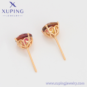 A00911792 xuping Jewelry Factory Wholesale Novel Beautiful Exquisite Colorful 18k Gold Plated Earrings - Product Image 4