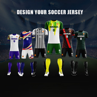 Kustom Jersey sepak bola pria Jersey tim sepak bola tersublimasi Set Maillot De Jersey sepak bola kustom