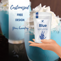 Poudre de phycocyanine de colorant alimentaire bleu naturel personnalisé pour smoothies et boissons superaliments poudre de spiruline bleue en gros