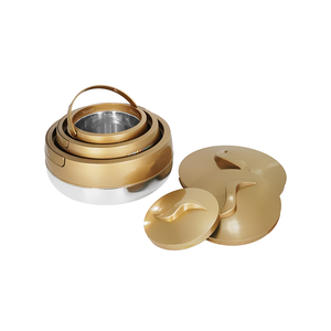 4pcs Casserole isolée de grande capacité 2L/4L/6L/10L Vaisselle <span class=keywords><strong>en</strong></span> métal bon marché pour chauffe-plats Cuisine et école - Product Image 5