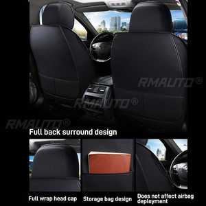 Funda para Asiento de Coche, Protector de Asiento de Automóvil, Cojín de Asiento, Funda de Asiento de Coche, Cojín de Silla, Alfombrilla de Cuero PU, Almohada de Coche, Reposacabezas - Product Image 3