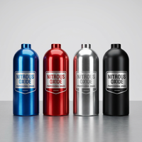 Bouteille en aluminium ultra haute pression 47125 Psi de 2,5 lb, 5 lb, 10 lb, 15 lb, 20 lb pour Camaro Mustang GT Bonneville Tank Racing Cylinder