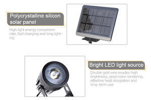 Focos solares para exteriores, 3 focos Led para iluminación de paisaje, verde/azul/rojo, 3 en 1, luz de jardín impermeable Ip65 con energía <span class=keywords><strong>Solar</strong></span> - Product Image 3