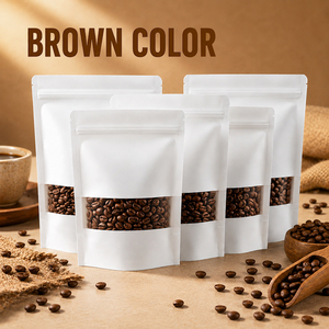 Emballage personnalisé en sachet jetable, film plastique en rouleau, BOPP laminé, thermoscellable, qualité alimentaire, impression de logo, sachet Doypack noir autoportant - Product Image 3