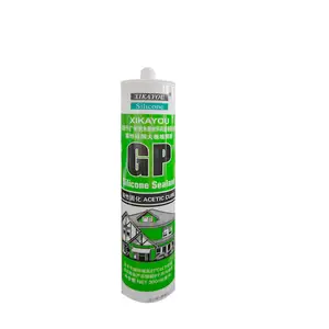 Gp Silicone Sealant Acetoxy Gap Filler Waterproof Silicone Adhesive Glue For Glass And Aluminium Oem Available