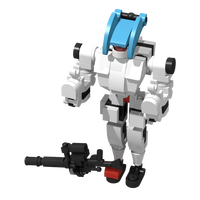 Kit de construction de soldat mecha clown, briques de construction DIY, robot mecha à assembler, blocs de construction éducatifs STEM, jouet d'apprentissage, ensemble de jeu