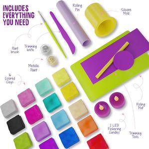 ערכות יצירה עשה זאת בעצמך באיכות גבוהה צור משלך משקפי חימר אומנויות ואומנות ערכת חימר לבנים בנות - Product Image 2