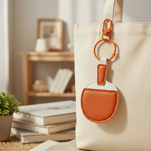 Llavero con Colgante de Raqueta de Ping Pong AM PU, Adorno Personalizado para Mochila Estilo INS - Product Image 2