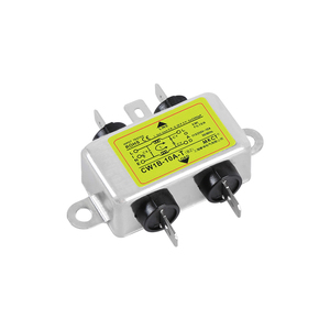 Filtre de puissance EMI monophasé à connexion par insertion MK CW1B-1A/3A/6A/10A-T(B2) 115/250VAC 50/60Hz certifié CE, en métal, <span class=keywords><strong>passe</strong></span>-<span class=keywords><strong>tout</strong></span> - Product Image 4
