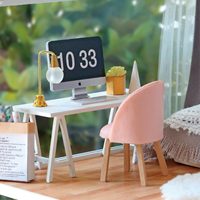 Kit de Modelo de Villa de Madera Pequeña para Armar, Manualidades Creativas, Regalo Hecho a Mano para Mayores de 14 Años, Empaquetado en Caja de Color