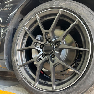 Jantes en alliage d'aluminium noir brillant de 17, 18, 20, 21, 22 pouces, 5x114.3, 5x120, 5x130, concaves profondes pour SUPRA GR86 BRZ FK8 FL5 350Z G35 M3 M4 - Product Image 1
