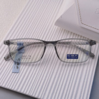 Monture de lunettes à motif géométrique 26601TR, noire, grise, transparente, avec verres légers en PC, pour toutes les formes de visage, décontractée, pour hommes et femmes