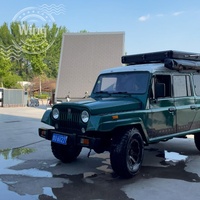 Carpa de Techo para Auto de Gran Espacio, Forma de Z, para las Cuatro Estaciones, Carcasa Rígida de Aluminio, Doble Capa, Expandible, con Vista Panorámica, Una Habitación