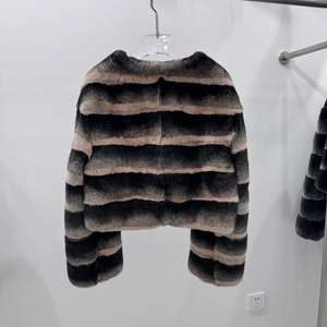 เสื้อโค้ทแขนยาวสำหรับผู้หญิงเสื้อแจ็กเก็ตขนกระต่ายย้อมสีสำหรับ2025 - Product Image 5