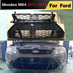 Pour MK4 2011 2012 2013 : Kit de remplacement de calandre en nid d'abeille pour pare-chocs avant supérieur et inférieur (facelift) - Product Image 1