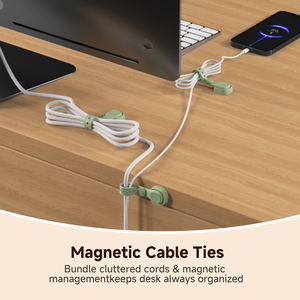 Magnetic <b>Cable</b> Ties Silicone <b>Cable</b> Ties Reusable Elastic Wraps Organizer - Product Image 2