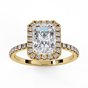Anillo de Diamantes en Oro Amarillo para Mujer, Aspecto Elegante, Joyería con Estilo, Uso Diario, Moda - Product Image 1