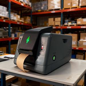 Nouveau distributeur <span class=keywords><strong>de</strong></span> ruban adhésif gommé activé par l'eau avec fonction <span class=keywords><strong>de</strong></span> découpe 100-240V 110W Emballage en boîte cartonnée - Product Image 1