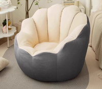 Pouf-canapé moderne en tissu pour enfants, pliable, idéal pour la lecture et le sommeil dans la chambre