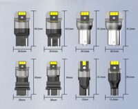 Ampoules LED M10 7440 PY21W T20 S25 2835 Chips 24V 2.4W Blanc Ambre 1156 3157 pour clignotants, feux de recul et feux arrière