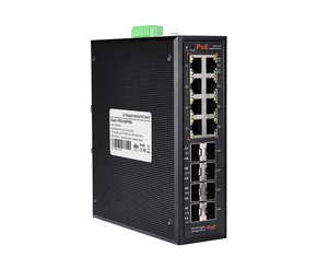 Switch PoE Industrial de 16 Puertos Gigabit de Fácil Gestión con Soporte VLAN QoS RJ45 Ethernet - GWS-IPS53168PFMA (En Stock) - Product Image 4