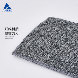 Éponge de nettoyage double face en microfibre Amigo 18x12cm, chiffon de cuisine, éponge à vaisselle, multi-usages, absorbante, grise - Product Image 3