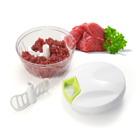 Mini hachoir à légumes en plastique, mixeur à sauce, hachoir à ail multifonctionnel, broyeur à oignon, écologique