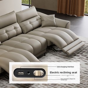 Divano componibile di design moderno in tessuto di lusso, morbido e profondo, con rivestimento in tessuto rimovibile e lavabile. - Product Image 3