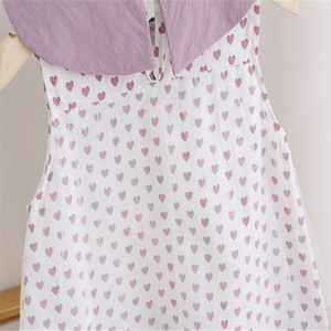 Vestido Tutú Morado de Doble Capa con Lazo y Cuello Alto de Puntos, Estilo Coreano, Importado de China - Product Image 3