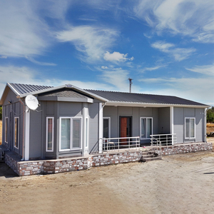 Modernas Villas de Dos Pisos de Acero Ligero para Zonas Rurales, Casas Prefabricadas con Habitaciones Orientadas <span class=keywords><strong>al</strong></span> <span class=keywords><strong>Mar</strong></span>, Ecológicas, Resistentes <span class=keywords><strong>al</strong></span> Fuego e Integradas - Product Image 1