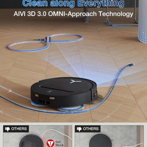 Robot Aspirador y Fregador ECOVACS DEEBOT T50 Pro Omni, Fregado Sónico Inalámbrico en Seco y Húmedo con Control por Aplicación para Hogar, Hotel, Garaje, RV - Product Image 3