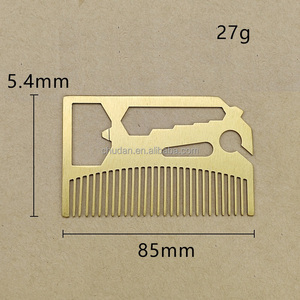 Lược Cạo Râu Cho Nam Dụng Cụ Tạo Hình Ria Mép Bằng Kim Loại Lược Cạo Râu Tiệm Cắt Tóc - Product Image 5