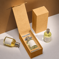 Emballage de parfum durable, boîte cadeau cosmétique de luxe avec fermeture magnétique, boîtes rigides en papier personnalisées pour ensemble de soins de la peau