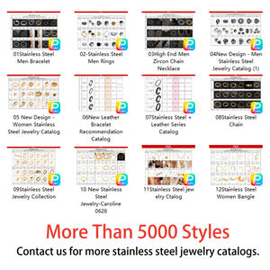 Bracelets Joncs Superposés Tendance et Épais Personnalisés de Luxe en Acier Inoxydable Plaqué Or 18K Bijoux Hypoallergéniques et Imperméables - Product Image 6