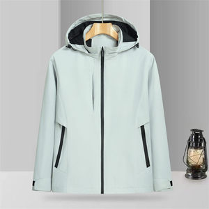 Outdoor Windproof <b>Waterproof</b> <b>Jacket</b> Unisex Contrast Binding Technical Apparel - Product Image 1