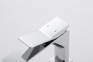 Rubinetto per Lavabo Bagno in Ottone Cromato Design Moderno Quadrato con Valvola in Ceramica - Product Image 4