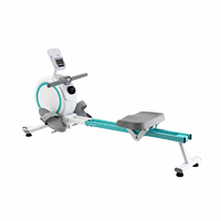 Máquina de Remo Magnética de 16 Niveles, Remadora Silenciosa con Pantalla LCD, Fitness de Cuerpo Completo para el Hogar