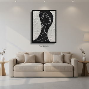 Dipinto a Olio Astratto 3D Fatto a Mano TOPART, Stampa Digitale di Natura Morta, Arte Murale per Interni con Cornice Personalizzata - Product Image 4