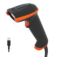 Lecteur de codes-barres QR 2D USB Tera filaire, certifié anti-poussière, antichoc, étanche IP65, ergonomique, Plug and Play, modèle D5100Y