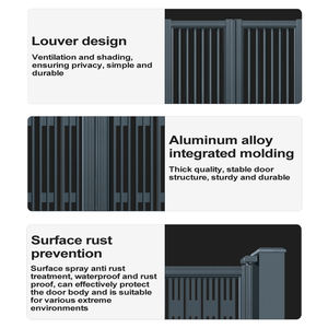 Porte coulissante automatique à ouverture électrique en aluminium de style européen, anti-vol, pour patio et jardin - Product Image 2