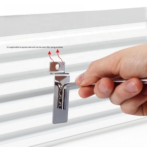 Siêu thị Hội Đồng Quản trị rãnh treo móc cửa hàng đá đen tường hiển thị móc siêu thị treo Rack hiển thị móc - Product Image 4