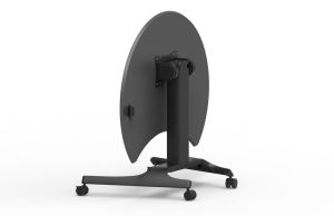 Customized Modern Round Height Adjustable Sit Standing Lifting Flipping Pneumatic Gas Spring Riser Mobile Painting <b>Desk</b> - Product Image 2