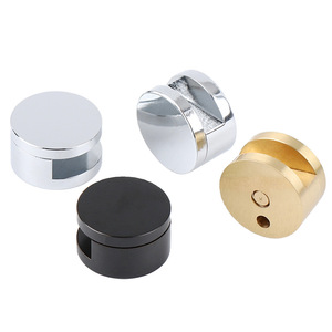 Kovalev Glass <b>Mirror</b> <b>Clip</b> Zinc Alloy Wall Mount Bathroom Hardware Support With Anti Slip Pad - Product Image 2