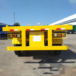 Semirremolque de Plataforma Plana de 3 <span class=keywords><strong>Ejes</strong></span> y 60 Toneladas, Usado, de <span class=keywords><strong>Segunda</strong></span> <span class=keywords><strong>Mano</strong></span>, de Alta Calidad y Precio Económico, para Contenedores de 20 y 40 Pies - Product Image 5