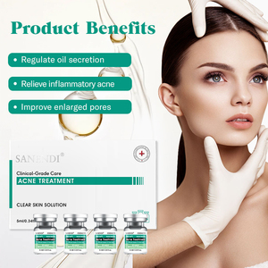 Suero Facial con Ácido Hialurónico AQUA, Péptido Azul con Ácido Hialurónico, Hidratante, Renovador y Reparador de la Piel, Fabricante de Cosméticos OEM - Product Image 1