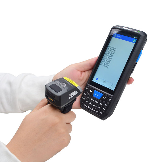 Manufacturer 1D 2D Ring Barcode Scanner Blue Tooth ,USB Wired&2.4G Wireless Mini Wearable Bar Code Scanner
