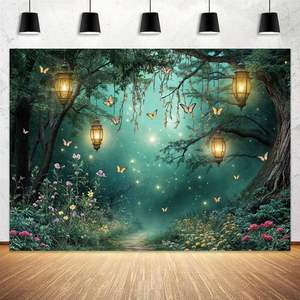 ผีเสื้อป่าอันน่าหลงใหล7x5ft ฉากหลังที่สวยงามอย่างน่าอัศจรรย์กระดาษไวนิลถ่ายภาพเด็กแรกเกิดที่น่าสนใจ - Product Image 5