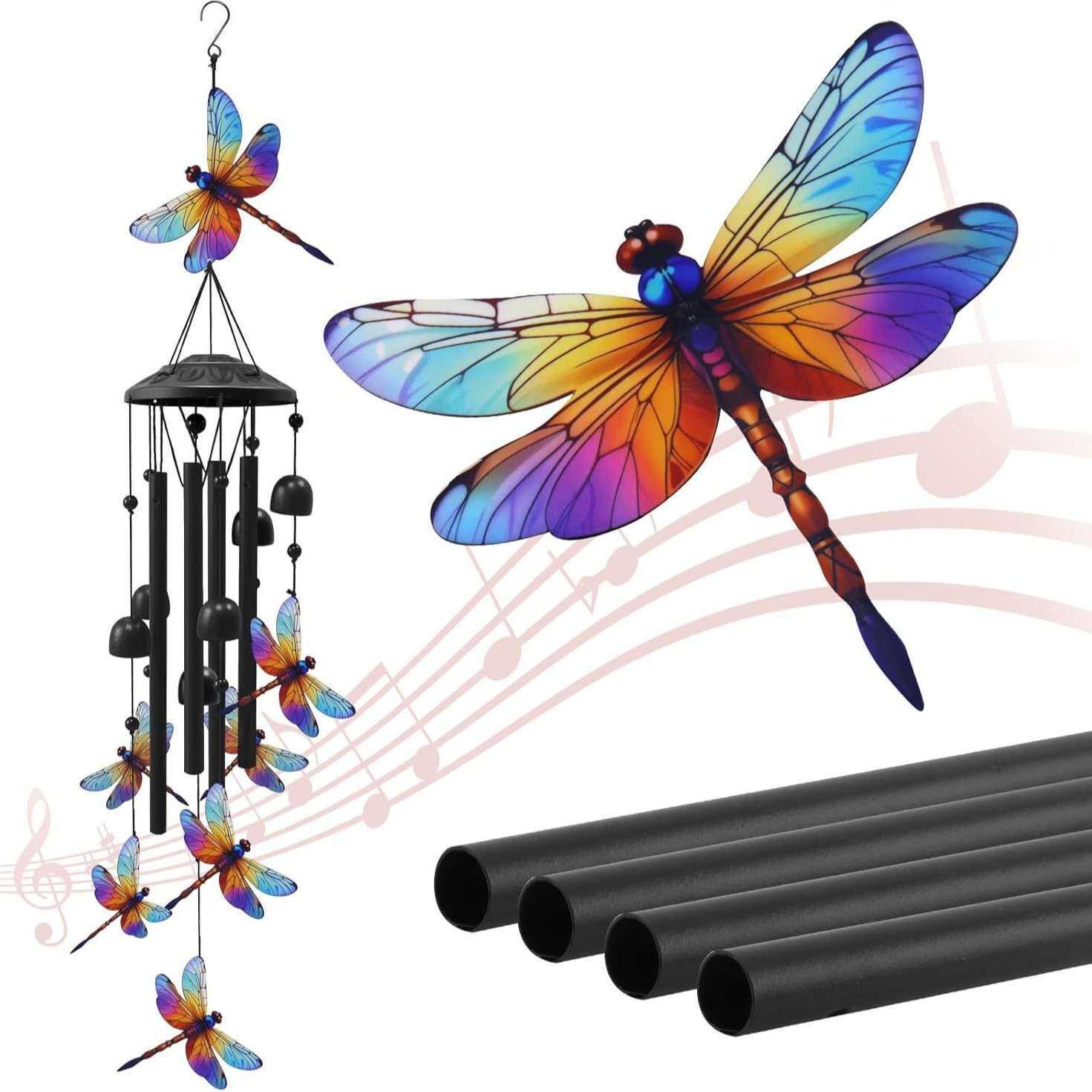 36 inch color dragonfly