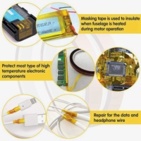 Ruban en polyimide ambre GOC 0,1 mm, adhésif silicone, haute température 260°C ° Ruban résistant à la chaleur pour l'isolation des composants électroniques